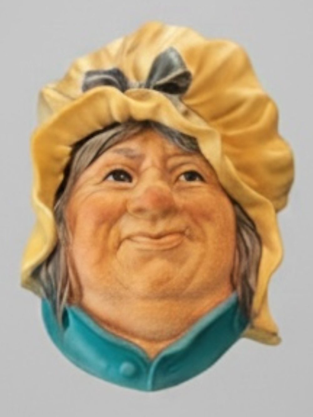 Vintage Bossons Chalkware Sarah Gamp Head 1960s England